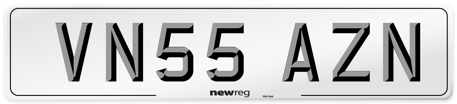 VN55 AZN Number Plate from New Reg